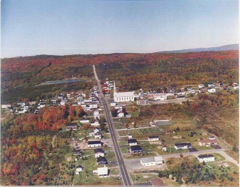 Centre du village et le rang St-Georges-P'tit Nord (34 Ko)