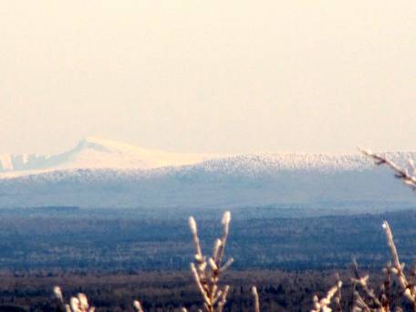 vue du mont Katadin tout en neige(14 Ko)